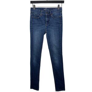 NY&Co Soho Jeans Size 0 Tall Skinny Stretch Dark Wash High Rise Denim Pants